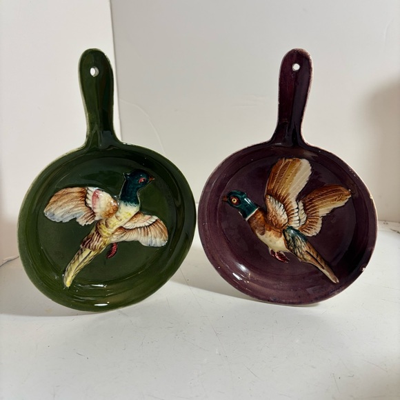 Vintage Other - Vintage ceramic pheasant wall hangings - set of two